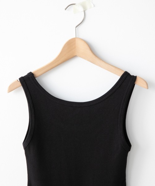 LOWRYS FARM（ローリーズファーム）の「リブタンク　934725（Tシャツ/カットソー・レディース・ブラック/オフホワイト/イエロー/グリーン・MEDIUM/LARGE）」の6枚目の写真