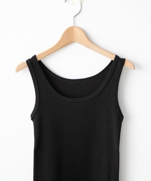 LOWRYS FARM（ローリーズファーム）の「リブタンク　934725（Tシャツ/カットソー・レディース・ブラック/オフホワイト/イエロー/グリーン・MEDIUM/LARGE）」の7枚目の写真