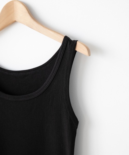 LOWRYS FARM（ローリーズファーム）の「リブタンク　934725（Tシャツ/カットソー・レディース・ブラック/オフホワイト/イエロー/グリーン・MEDIUM/LARGE）」の8枚目の写真