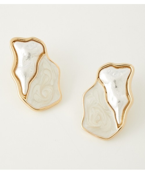 rienda(リエンダ)の「変形ニュアンスピアス(ピアス(両耳用)・レディース・ゴールド・FREE)」の1枚目の写真