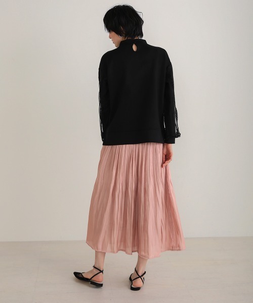 Bou Jeloud(ブージュルード)の「シャイニーサテンスカート(スカート・レディース・グレー/ミント/ブルー/ピンク・FREE)」の12枚目の写真