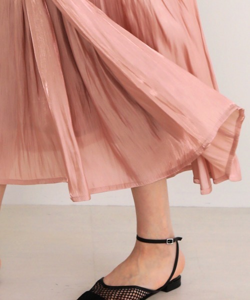 Bou Jeloud(ブージュルード)の「シャイニーサテンスカート(スカート・レディース・グレー/ミント/ブルー/ピンク・FREE)」の17枚目の写真