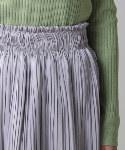 Bou Jeloud(ブージュルード)の「シャイニーサテンスカート(スカート・レディース・グレー/ミント/ブルー/ピンク・FREE)」の20枚目の写真