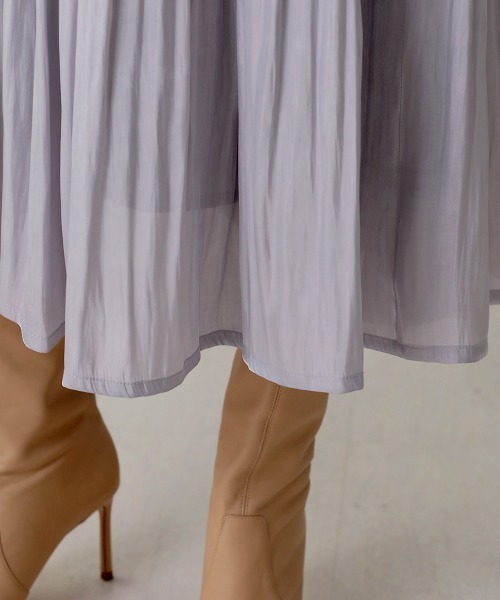 Bou Jeloud(ブージュルード)の「シャイニーサテンスカート(スカート・レディース・グレー/ミント/ブルー/ピンク・FREE)」の16枚目の写真