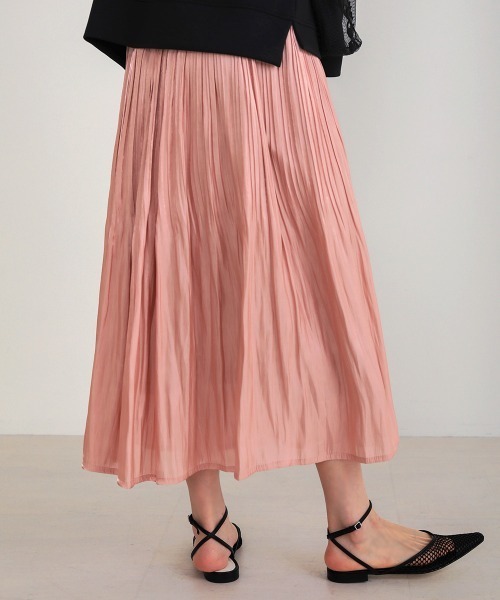 Bou Jeloud(ブージュルード)の「シャイニーサテンスカート(スカート・レディース・グレー/ミント/ブルー/ピンク・FREE)」の11枚目の写真