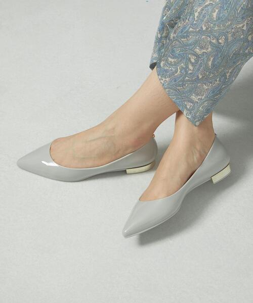 THE STATION STORE（ザ ステーション ストア）の「＜TEMPERATE＞●メタルヒール レインパンプス（レインシューズ・レディース・ライトグレー/ライム・38/39/37）」の2枚目の写真