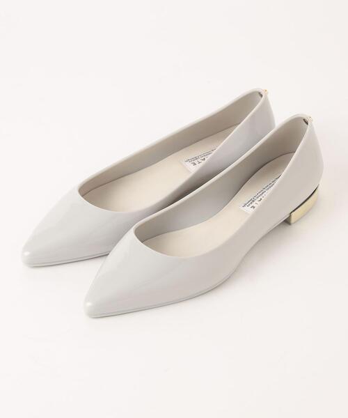 THE STATION STORE（ザ ステーション ストア）の「＜TEMPERATE＞●メタルヒール レインパンプス（レインシューズ・レディース・ライトグレー/ライム・38/39/37）」の5枚目の写真