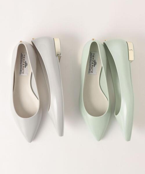 THE STATION STORE（ザ ステーション ストア）の「＜TEMPERATE＞●メタルヒール レインパンプス（レインシューズ・レディース・ライトグレー/ライム・38/39/37）」の11枚目の写真