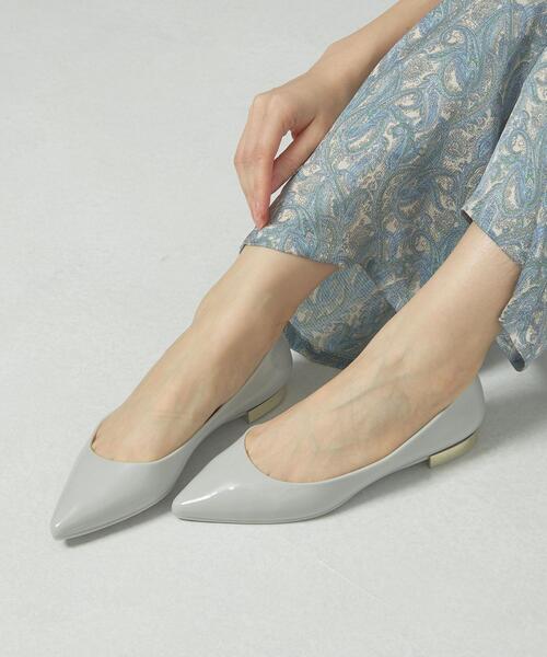 THE STATION STORE（ザ ステーション ストア）の「＜TEMPERATE＞●メタルヒール レインパンプス（レインシューズ・レディース・ライトグレー/ライム・38/39/37）」の9枚目の写真