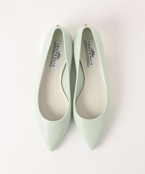 THE STATION STORE（ザ ステーション ストア）の「＜TEMPERATE＞●メタルヒール レインパンプス（レインシューズ・レディース・ライトグレー/ライム・38/39/37）」の6枚目の写真