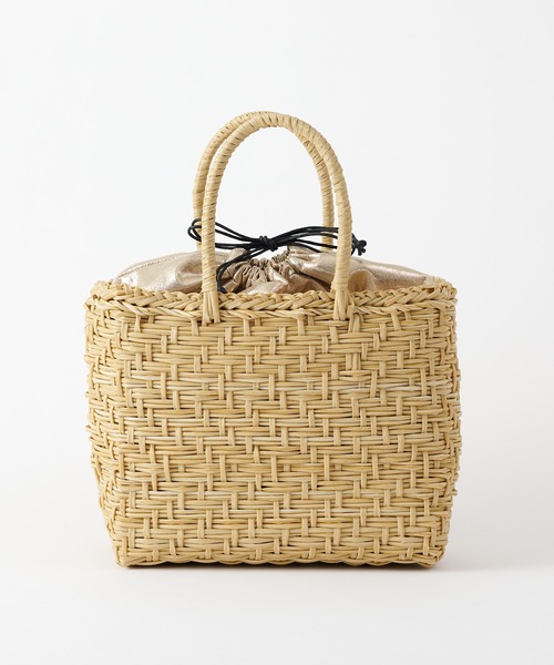 COLONY 2139（コロニートゥーワンスリーナイン）の「チューブかごバッグ（かごバッグ・レディース・アイボリー/ブラック/ブラウン・FREE）」の5枚目の写真