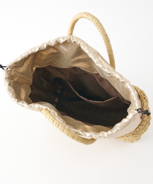 COLONY 2139（コロニートゥーワンスリーナイン）の「チューブかごバッグ（かごバッグ・レディース・アイボリー/ブラック/ブラウン・FREE）」の6枚目の写真