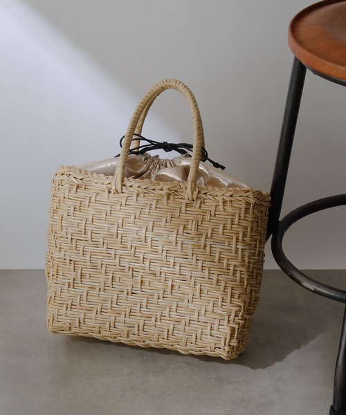 COLONY 2139（コロニートゥーワンスリーナイン）の「チューブかごバッグ（かごバッグ・レディース・アイボリー/ブラック/ブラウン・FREE）」の19枚目の写真