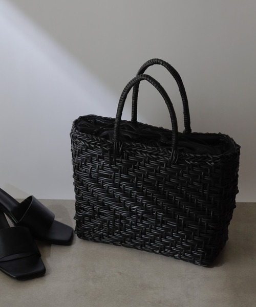 COLONY 2139（コロニートゥーワンスリーナイン）の「チューブかごバッグ（かごバッグ・レディース・アイボリー/ブラック/ブラウン・FREE）」の20枚目の写真