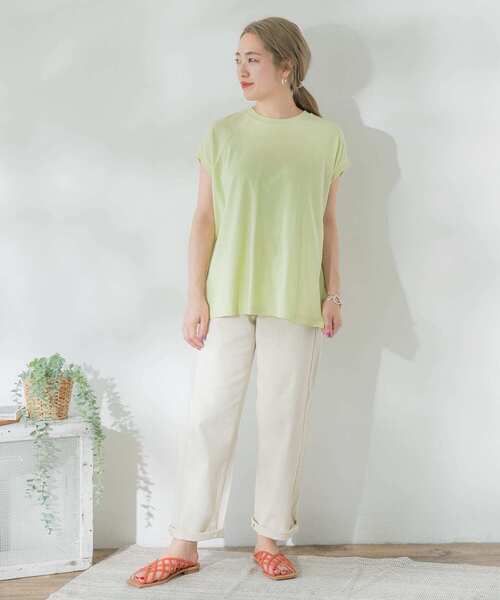 ITEMS URBANRESEARCH(アイテムズ アーバンリサーチ)の「バックリボンラグランTシャツ(Tシャツ/カットソー・レディース・グレー系その他/チャコールグレー/オフホワイト/イエロー・FREE)」の19枚目の写真