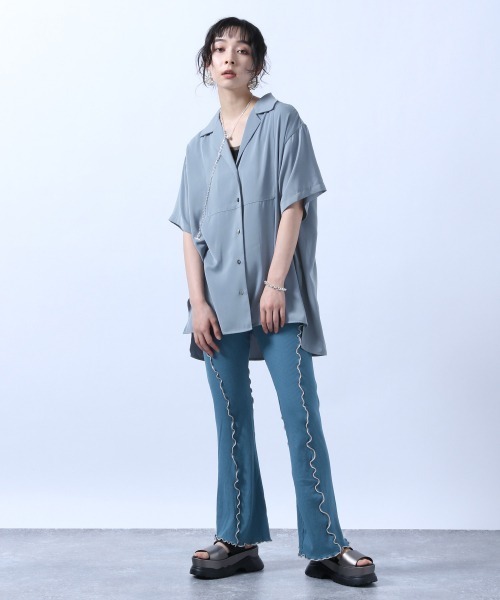 HARE（ハレ）の「メローテレコパンツ(HARE)（その他パンツ・レディース・ブラック/ブルー・FREE）」の9枚目の写真