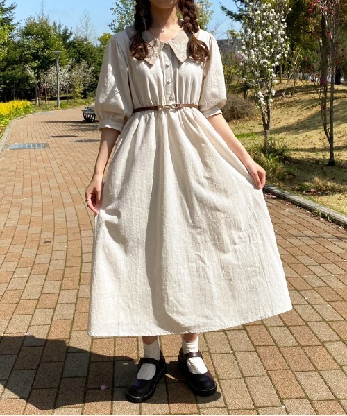 AU JOUR LE JOUR / オジュールルジュール　フラワーワンピース AU JOUR LE JOUR / オジュールルジュール フラワーワンピース