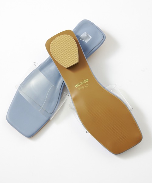 COLONY 2139（コロニートゥーワンスリーナイン）の「クリアベルトフラットサンダル（サンダル・レディース・ブラック/サックスブルー/アイボリー・22.5cm/23.5cm/24.5cm）」の4枚目の写真