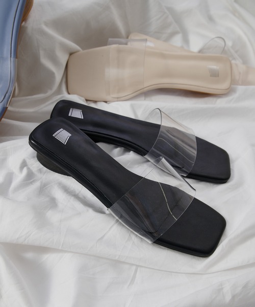 COLONY 2139（コロニートゥーワンスリーナイン）の「クリアベルトフラットサンダル（サンダル・レディース・ブラック/サックスブルー/アイボリー・22.5cm/23.5cm/24.5cm）」の11枚目の写真