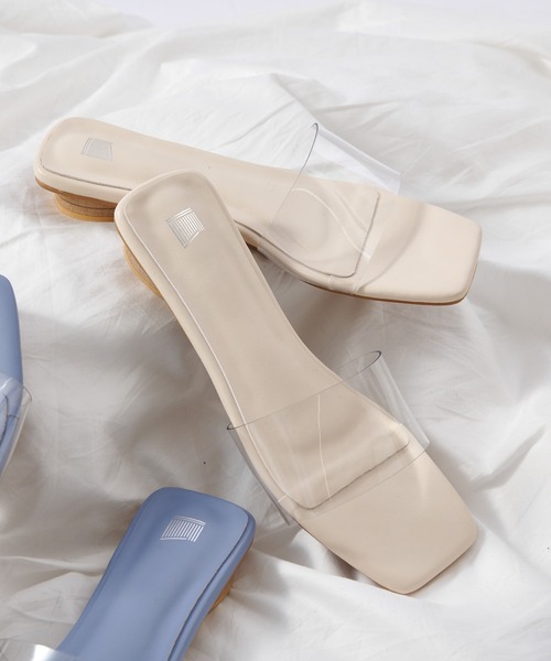 COLONY 2139（コロニートゥーワンスリーナイン）の「クリアベルトフラットサンダル（サンダル・レディース・ブラック/サックスブルー/アイボリー・22.5cm/23.5cm/24.5cm）」の22枚目の写真