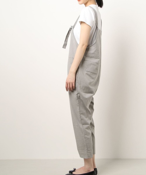 aimoha（アイモハ）の「カジュアルサロペット (SS)（サロペット/オーバーオール・レディース・グレー/ネイビー/ブラック/ベージュ・MEDIUM/LARGE/SMALL）」の15枚目の写真