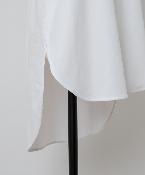 Rewde（ルゥデ）の「ラウンドヘムノースリーブプルオーバー（1R15-04180）（Tシャツ/カットソー・レディース・ホワイト×ブルー/ホワイト・M/L）」の11枚目の写真