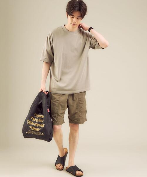 green label relaxing（グリーンレーベルリラクシング）の「＜ 機能 / 抗菌・吸水速乾 ＞ Livelihood New ボーダー クルーネック Tシャツ ＃（Tシャツ/カットソー・メンズ・ベージュ/ナチュラル・SMALL/MEDIUM/LARGE/X-LARGE/XX-LARGE/X-SMALL）」の8枚目の写真