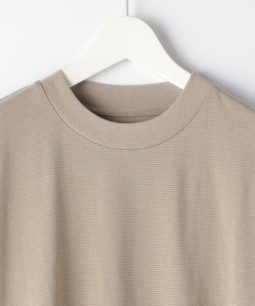 green label relaxing（グリーンレーベルリラクシング）の「＜ 機能 / 抗菌・吸水速乾 ＞ Livelihood New ボーダー クルーネック Tシャツ ＃（Tシャツ/カットソー・メンズ・ベージュ/ナチュラル・SMALL/MEDIUM/LARGE/X-LARGE/XX-LARGE/X-SMALL）」の10枚目の写真