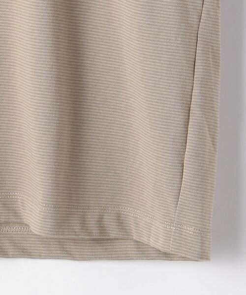 green label relaxing（グリーンレーベルリラクシング）の「＜ 機能 / 抗菌・吸水速乾 ＞ Livelihood New ボーダー クルーネック Tシャツ ＃（Tシャツ/カットソー・メンズ・ベージュ/ナチュラル・SMALL/MEDIUM/LARGE/X-LARGE/XX-LARGE/X-SMALL）」の11枚目の写真