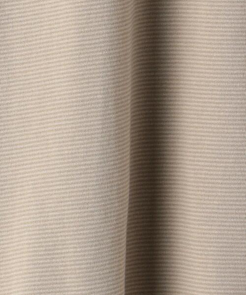 green label relaxing（グリーンレーベルリラクシング）の「＜ 機能 / 抗菌・吸水速乾 ＞ Livelihood New ボーダー クルーネック Tシャツ ＃（Tシャツ/カットソー・メンズ・ベージュ/ナチュラル・SMALL/MEDIUM/LARGE/X-LARGE/XX-LARGE/X-SMALL）」の5枚目の写真