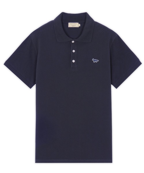 メゾンキツネ　ポロシャツ　ネイビー DOUBLE BOLD FOX HEAD PATCH COMFORT POLO（ポロシャツ