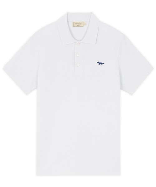 メゾンキツネ　ポロシャツ　ネイビー　ホワイト Maison Kitsune（メゾンキツネ）の「NAVY FOX PATCH CLASSIC