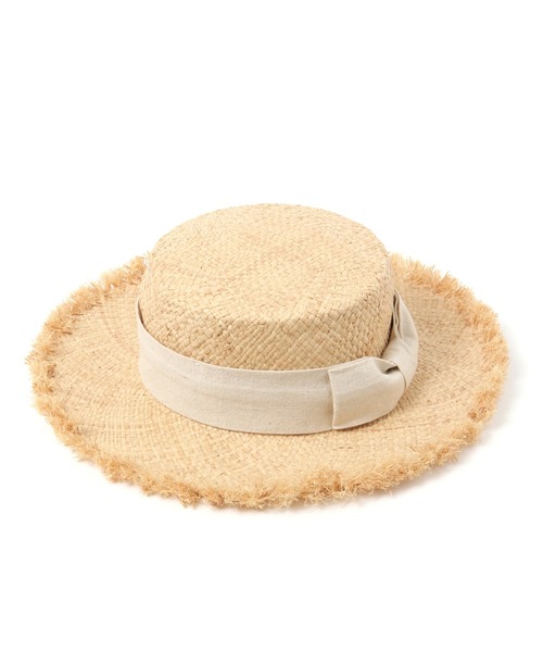 studio CLIP（スタディオクリップ）の「【キナリノ掲載商品】アソートカンカン帽（ハット・レディース・ベージュ/ブラック・FREE）」の5枚目の写真