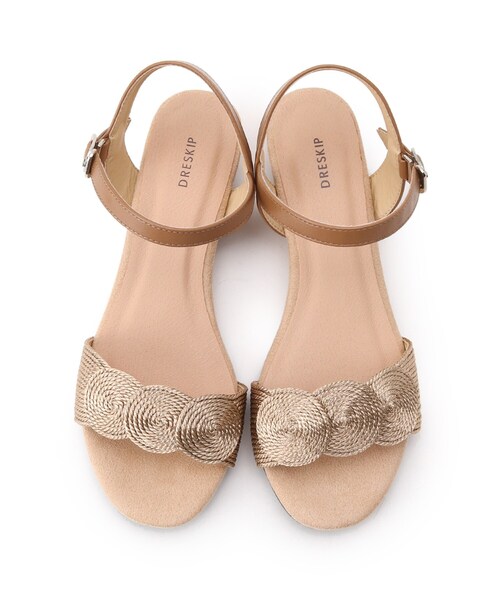 DRESKIP（ドレスキップ）の「◆うずまきサンダル（サンダル・レディース・ブラック/シルバー/ゴールド・35/45/25）」の7枚目の写真