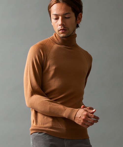 BEAUTY&YOUTH UNITED ARROWS(ビューティーアンドユースユナイテッドアローズ)の「BY メリノ ウール タートルネック(ニット/セーター・メンズ・ネイビー/ブラック/ゴールド・LARGE/SMALL/X-LARGE/MEDIUM)」の1枚目の写真