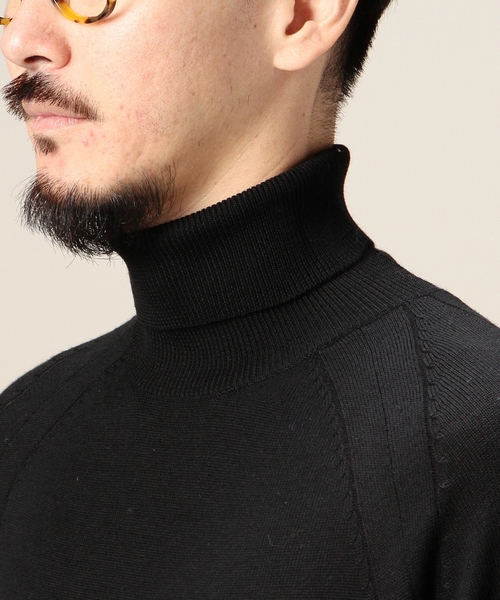 BEAUTY&YOUTH UNITED ARROWS(ビューティーアンドユースユナイテッドアローズ)の「BY メリノ ウール タートルネック(ニット/セーター・メンズ・ネイビー/ブラック/ゴールド・LARGE/SMALL/X-LARGE/MEDIUM)」の8枚目の写真