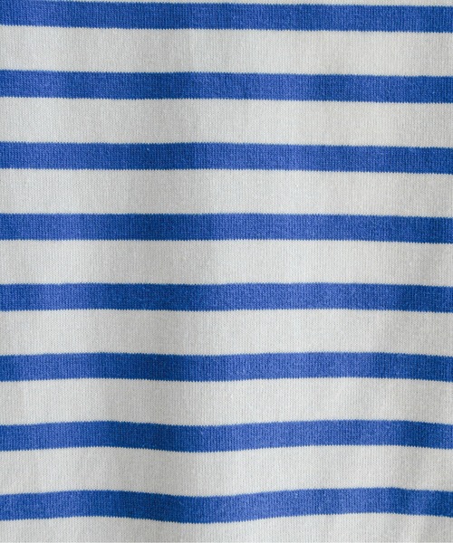 feepur（フェピュール）の「バスクボーダー5分袖BIGプルオーバー（Tシャツ/カットソー・レディース・ホワイト×ブルー/ホワイト×ネイビー/ホワイト×ピンク・MEDIUM）」の5枚目の写真