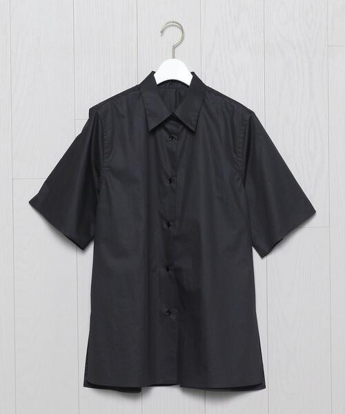 H　BEAUTY&YOUTH UNITED ARROWS（エイチビューティーアンドユースユナイテッドアローズ）の「＜H＞COTTON SHORT SLEEVE SHIRT/シャツ（シャツ/ブラウス・レディース・ブラック/ピンク/ターコイズブルー・SMALL/MEDIUM）」の2枚目の写真