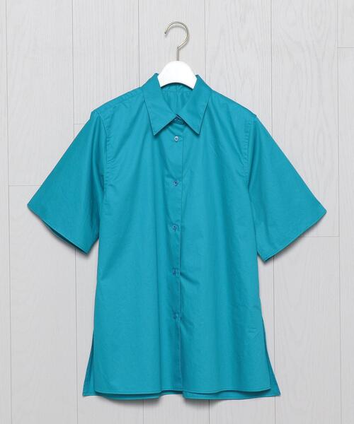 H　BEAUTY&YOUTH UNITED ARROWS（エイチビューティーアンドユースユナイテッドアローズ）の「＜H＞COTTON SHORT SLEEVE SHIRT/シャツ（シャツ/ブラウス・レディース・ブラック/ピンク/ターコイズブルー・SMALL/MEDIUM）」の10枚目の写真