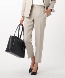 UNTITLED | ◆【洗える】ドレッサーアーステックリネンセンタープレスパンツ(スーツパンツ)