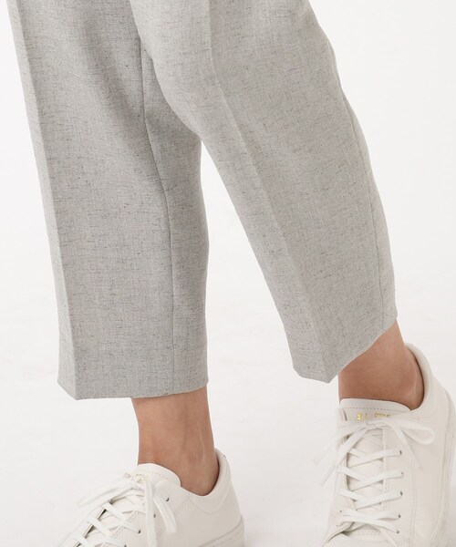 UNTITLED（アンタイトル）の「◆【洗える】ドレッサーアーステックリネンセンタープレスパンツ（スーツパンツ・レディース・ネイビー/ライトグレー/ベージュ・00/02/01/03/99）」の12枚目の写真