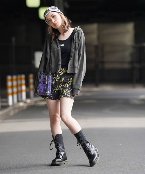 X-girl（エックスガール）の「BANDANA PATTERN SHOULDER BAG（ショルダーバッグ・レディース・イエロー/ブラック/パープル・ONE SIZE）」の13枚目の写真