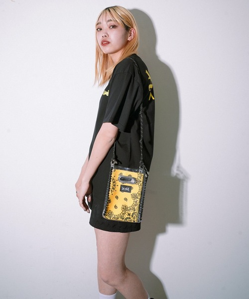 X-girl（エックスガール）の「BANDANA PATTERN SHOULDER BAG（ショルダーバッグ・レディース・イエロー/ブラック/パープル・ONE SIZE）」の17枚目の写真