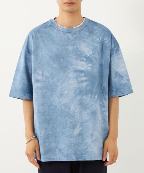 BRACTMENT（ブラクトメント）の「[ ブラクトメント ] BRACTMENT ガーメントダイ タイダイ クルーネック Tシャツ（Tシャツ/カットソー・メンズ・オレンジ系その他/コバルトブルー・40/38/36）」の7枚目の写真