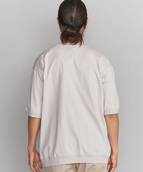 BEAUTY&YOUTH UNITED ARROWS（ビューティーアンドユースユナイテッドアローズ）の「BY ハイゲージコットン スウェット Tシャツ（Tシャツ/カットソー・メンズ・ホワイト/ライトグレー/オリーブ・SMALL/MEDIUM/LARGE/X-LARGE）」の6枚目の写真