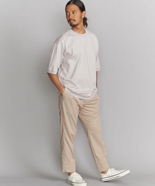 BEAUTY&YOUTH UNITED ARROWS（ビューティーアンドユースユナイテッドアローズ）の「BY ハイゲージコットン スウェット Tシャツ（Tシャツ/カットソー・メンズ・ホワイト/ライトグレー/オリーブ・SMALL/MEDIUM/LARGE/X-LARGE）」の8枚目の写真