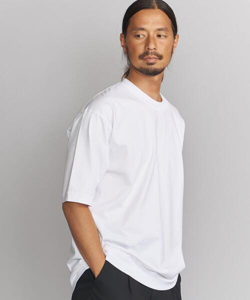 BEAUTY&YOUTH UNITED ARROWS（ビューティーアンドユースユナイテッドアローズ）の「BY ハイゲージコットン スウェット Tシャツ（Tシャツ/カットソー・メンズ・ホワイト/ライトグレー/オリーブ・SMALL/MEDIUM/LARGE/X-LARGE）」の10枚目の写真