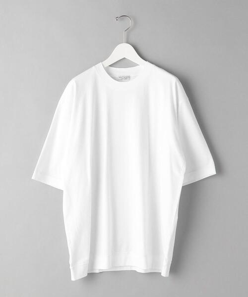 BEAUTY&YOUTH UNITED ARROWS（ビューティーアンドユースユナイテッドアローズ）の「BY ハイゲージコットン スウェット Tシャツ（Tシャツ/カットソー・メンズ・ホワイト/ライトグレー/オリーブ・SMALL/MEDIUM/LARGE/X-LARGE）」の18枚目の写真
