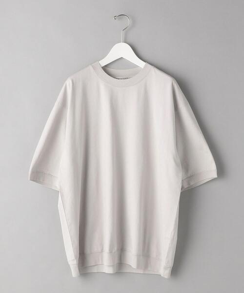 BEAUTY&YOUTH UNITED ARROWS（ビューティーアンドユースユナイテッドアローズ）の「BY ハイゲージコットン スウェット Tシャツ（Tシャツ/カットソー・メンズ・ホワイト/ライトグレー/オリーブ・SMALL/MEDIUM/LARGE/X-LARGE）」の20枚目の写真