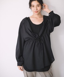 LEPSIM | ２Ｐセットオープンバックブラウス長袖　955921(シャツ/ブラウス)